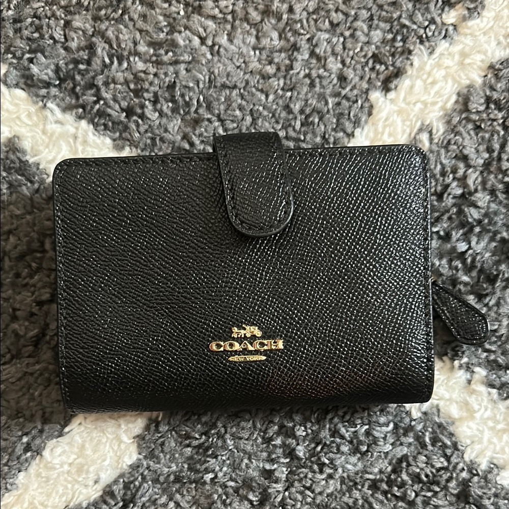 Coach Textured Black Leather Wallet